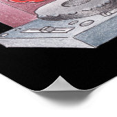 DJ-markering e g graffiti cartoon print/poster Poster (Hoek)