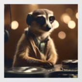 DJ Meerkat: Nummers draaien in de savanne, Raamsticker (Vel)