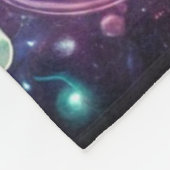 DJ met een achtergrond Fleece Blanket Deken (Hoek)