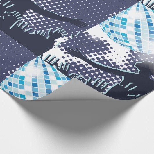 DJ met glanzend opvulpapier Cadeaupapier (Hoek)