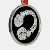 dj metalen ornament (Rechts)