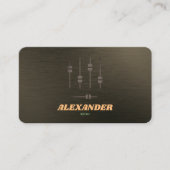 DJ Metallic Faux 2019 DJ Logo Visitekaartje (Voorkant)