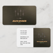 DJ Metallic Faux 2019 DJ Logo Visitekaartje (Voorkant / Achterkant)