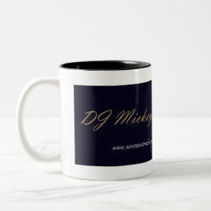 DJ Mickeymouse banner Tweekleurige Koffiemok