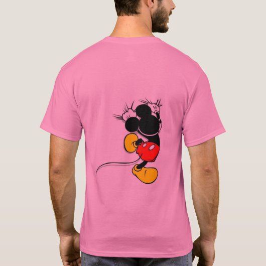 DJ Mickeymouse roze T-shirt (Achterkant)
