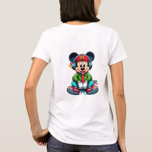 DJ Mickeymouse T-shirt (Achterkant)