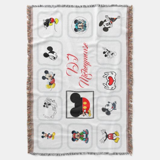 DJ Mickeymouse Throw Blanket Deken (Voorkant Verticaal)