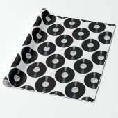 DJ Mix Record label Cadeaupapier (Uitgerold)