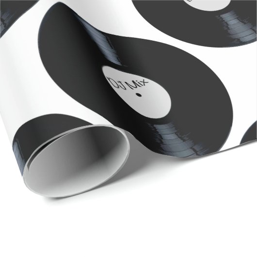 DJ Mix Record label Cadeaupapier (Rol Hoek)