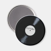 DJ Mix Record label Magneet (Voorkant / Achterkant)