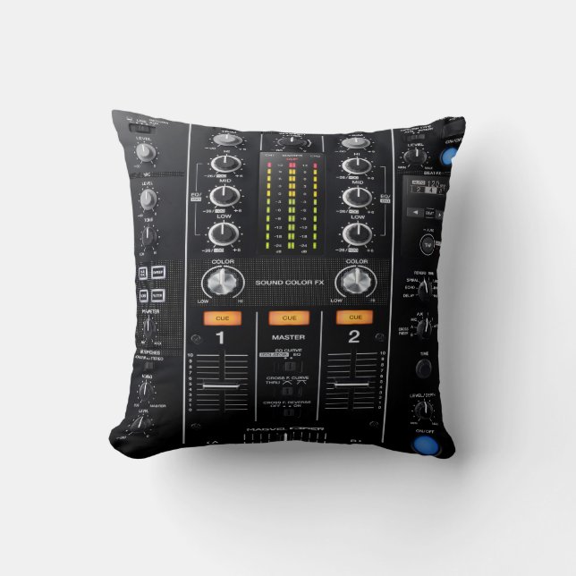 dj mixer pillow kussen (Voorkant)