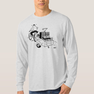 DJ Mobiele Disco Platen Speler Cartoon T-shirt