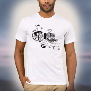 DJ Mobiele Disco Platenspeler Cartoon T-shirt