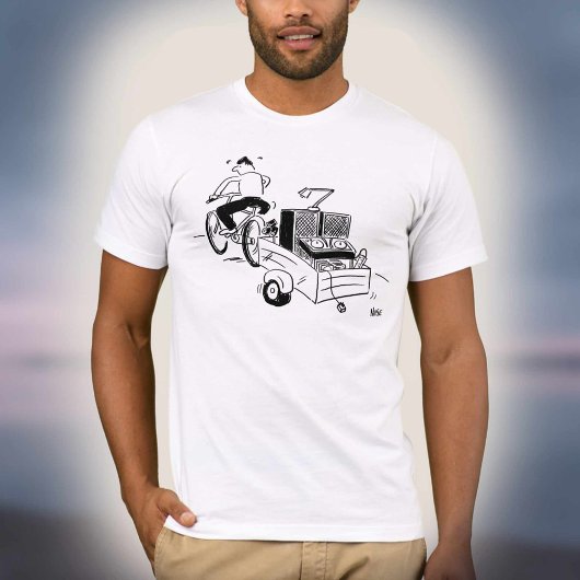 DJ Mobiele Disco Platenspeler Cartoon T-shirt