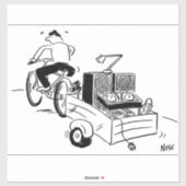 DJ Mobile Disco Record Player-Cartoon Sticker (Vel)