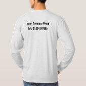 DJ Mobile Disco Record Player-Cartoon T-shirt (Achterkant)