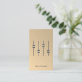 DJ Modern Gold Faux minimalist 2019 Visitekaartje (Staand voorkant)