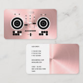DJ Modern Roos Gold-Tone Faux 2019 Visitekaartje (Voorkant / Achterkant)