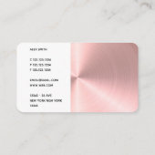 DJ Modern Roos Gold-Tone Faux 2019 Visitekaartje (Achterkant)