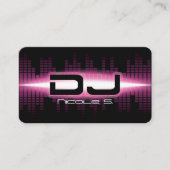 DJ Modern roze Visitekaartje (Voorkant)