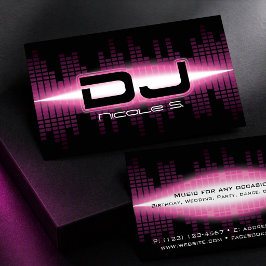 DJ Modern Roze Visitekaartje