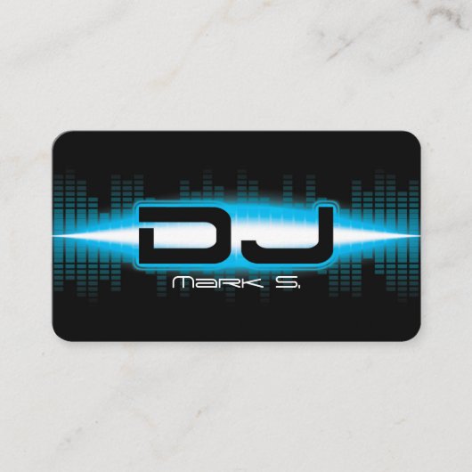 DJ Modern Sky Blue Visitekaartje (Voorkant)