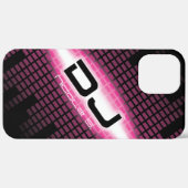 DJ Moderne roze Hoesje (diagonaal) (Achterkant / Rechts)