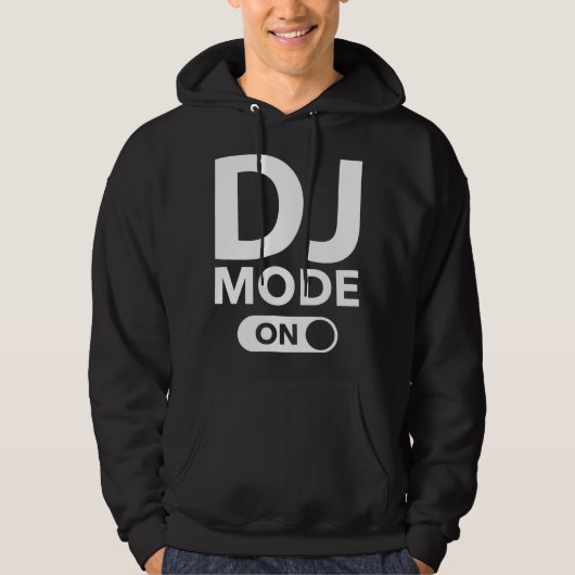 DJ-modus ingeschakeld Hoodie (Voorkant)