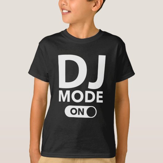 DJ-modus ingeschakeld T-shirt (Voorkant)