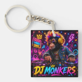 DJ MONKERS DUBBELEZIJDIGE SLEUTELHANGER