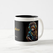 DJ Monkers Tweekleurige Koffiemok (Voorkant rechts)