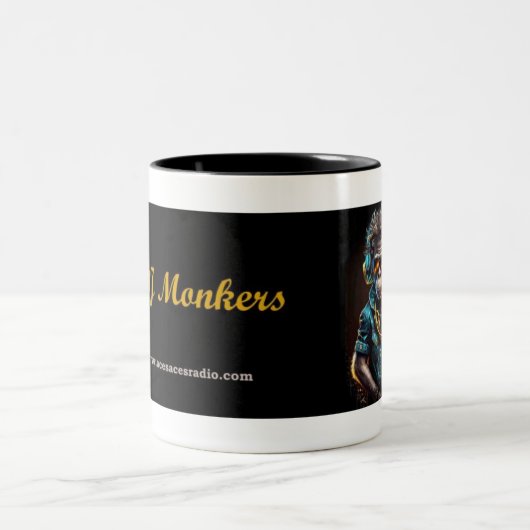 DJ Monkers Tweekleurige Koffiemok (Center)