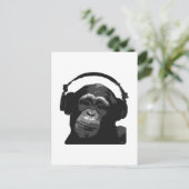 DJ MONKEY BRIEFKAART (Staand voorkant)