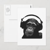 DJ MONKEY BRIEFKAART (Voorkant / Achterkant)