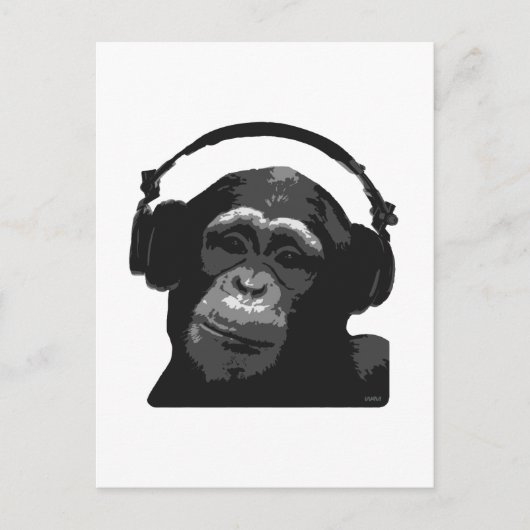 DJ MONKEY BRIEFKAART (Voorkant)