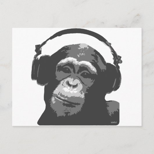DJ MONKEY BRIEFKAART (Voorkant)