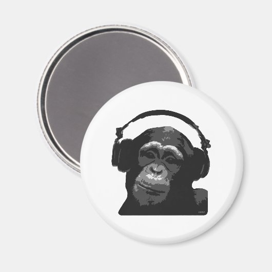 DJ MONKEY MAGNEET (Voorkant / Achterkant)