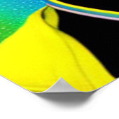 DJ Monkey Music Lover DJ Chimp Humor Poster (Hoek)