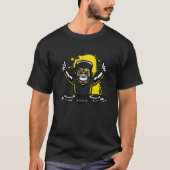 DJ Monkey Music Party Fun Zonnebril Fun Dancing C T-shirt (Voorkant)