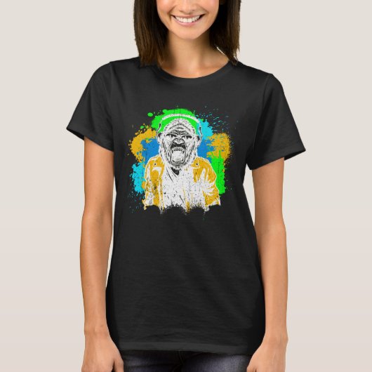 DJ Monkey Music Party Fun Zonnebril Fun Dancing C T-shirt (Voorkant)
