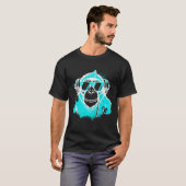 DJ Monkey Music Party Fun Zonnebril Fun Dancing C T-shirt (Voorkant volledig)