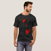 DJ Monkey Music Party Fun Zonnebril Fun Dancing C T-shirt (Voorkant volledig)