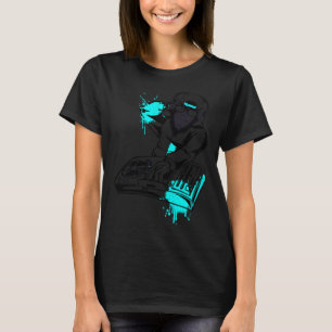 DJ Monkey Music Party Leuke Zonnebril Dance Party  T-shirt