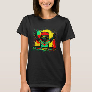 DJ Monkey Music Party Leuke Zonnebril Monkey Headp T-shirt