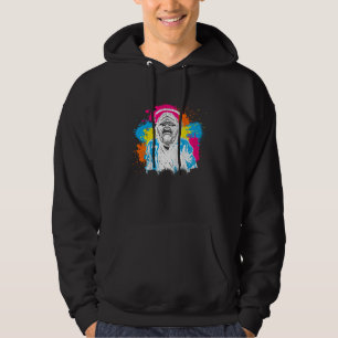 DJ Monkey Muziekmuziek Feest Bril Feest Dansen C Hoodie