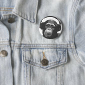 DJ MONKEY RONDE BUTTON 5,7 CM (In situ)