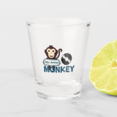 DJ Monkey Shot Glas (Voorkant)