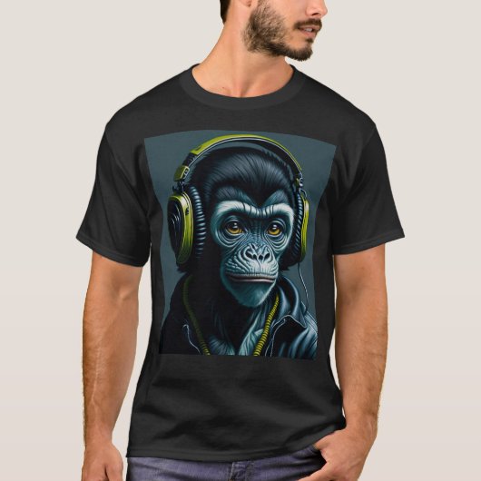 DJ Monkey T-shirt (Voorkant)