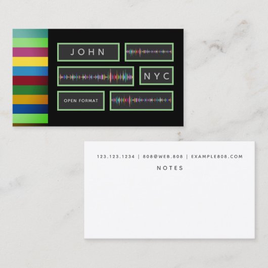 DJ Multi-Track Wave Visitekaartje 2018 (Voorkant / Achterkant)