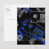 DJ Music Cassette Briefkaart (Voorkant / Achterkant)